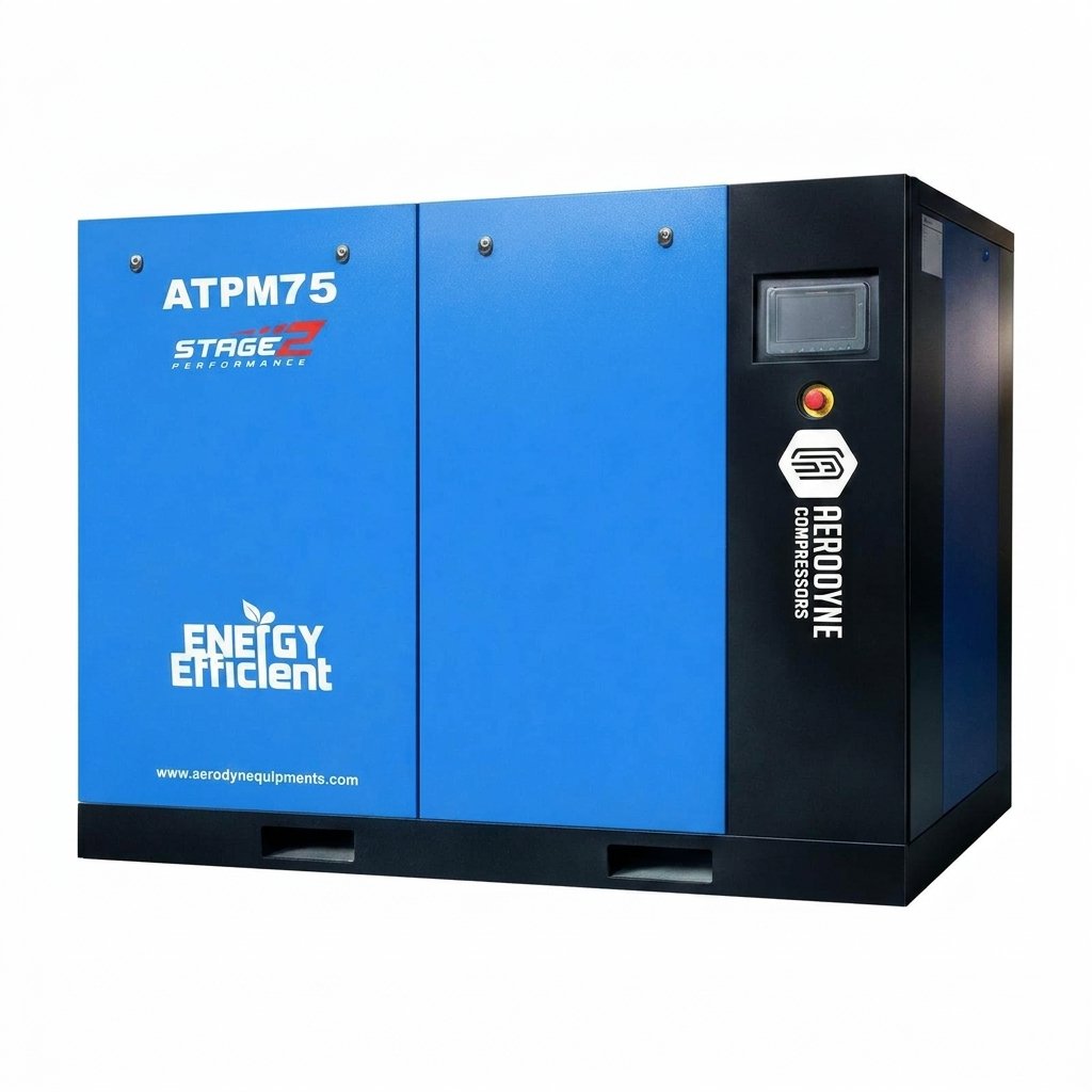 High-Efficiency 2-Stage Screw Compressors
